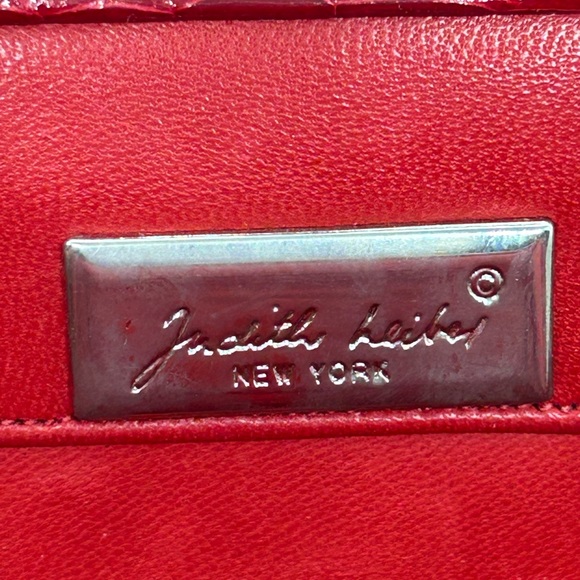 Judith Leiber Red Alligator Crocodile Clutch Shoulder Bag VERY RARE - Picture 12 of 12